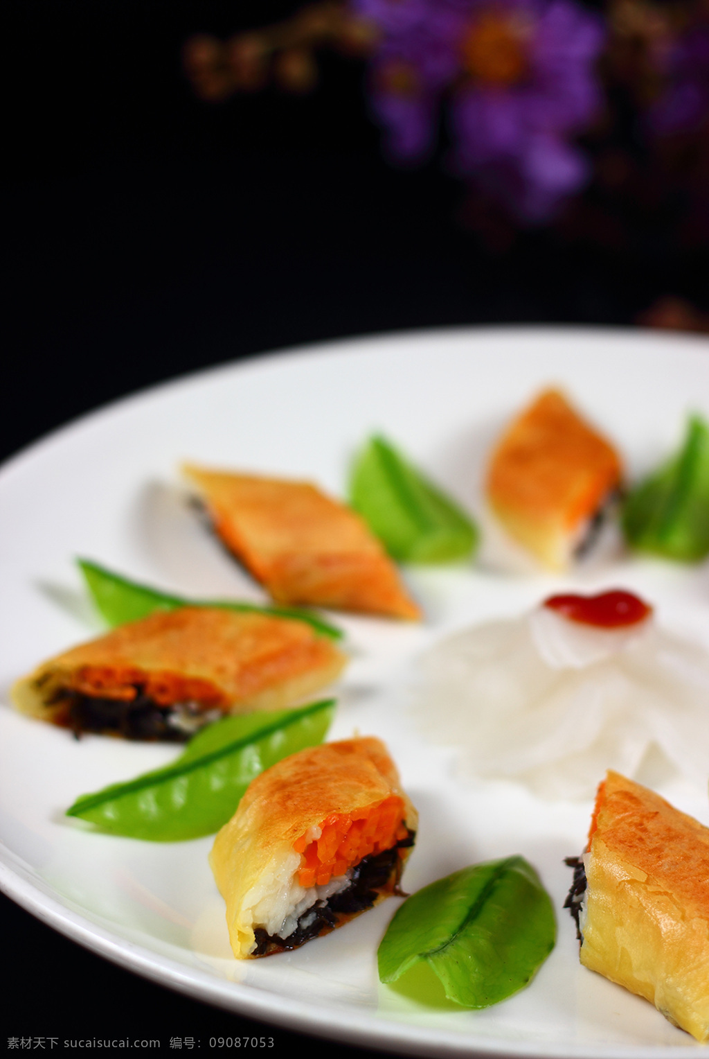 南普香素卷 脆皮素菜卷 素菜卷 香素卷 粤菜 餐饮美食 传统美食