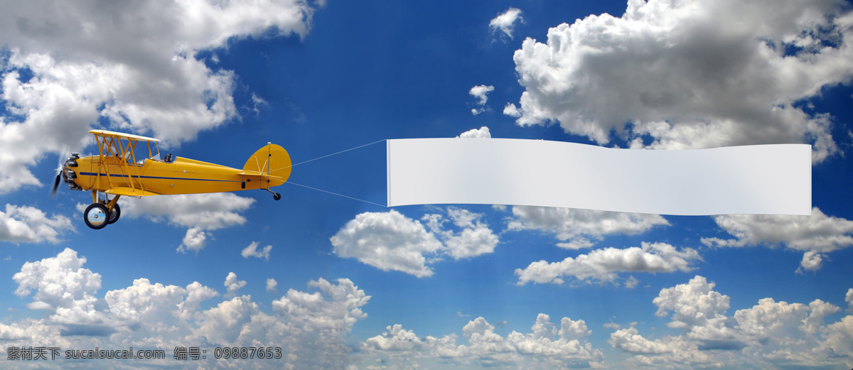 飞机 广告牌 高清图片 交通工具 空白 空白广告牌 蓝天 飞机广告牌 白色牌 现代科技 矢量图