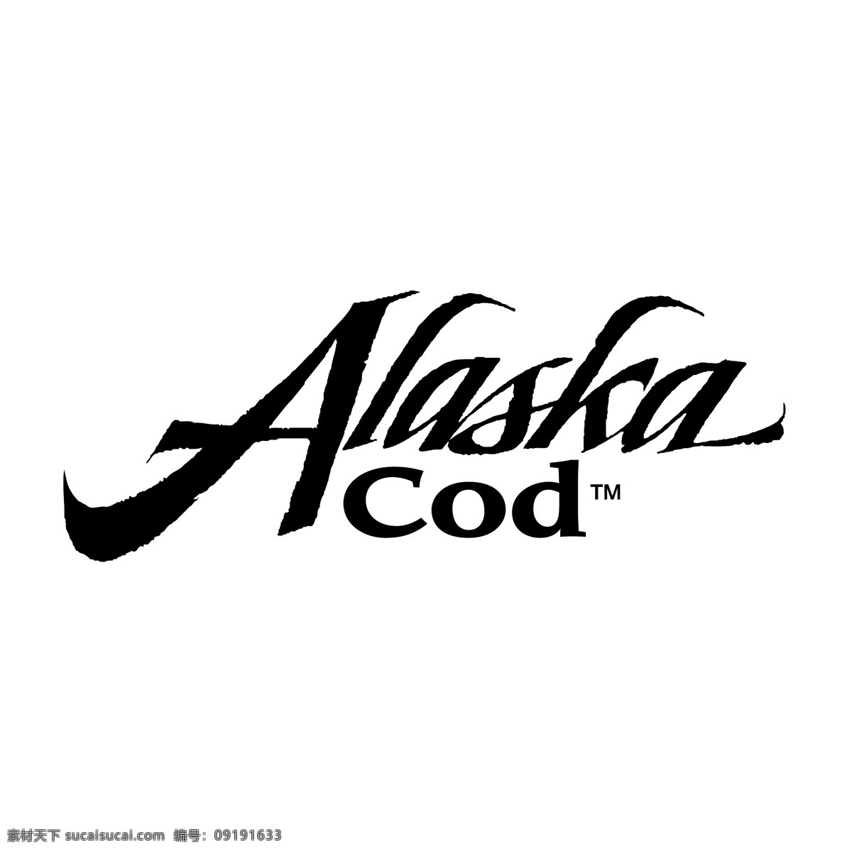 自由 阿拉斯加 cod 标识 鳕鱼 白色