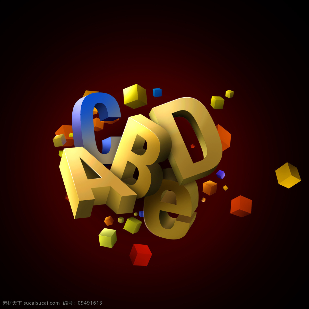 3d设计 3d字母 3d作品 设计图库 英文字母 字母 英文 设计素材 模板下载 abcde 矢量图 艺术字