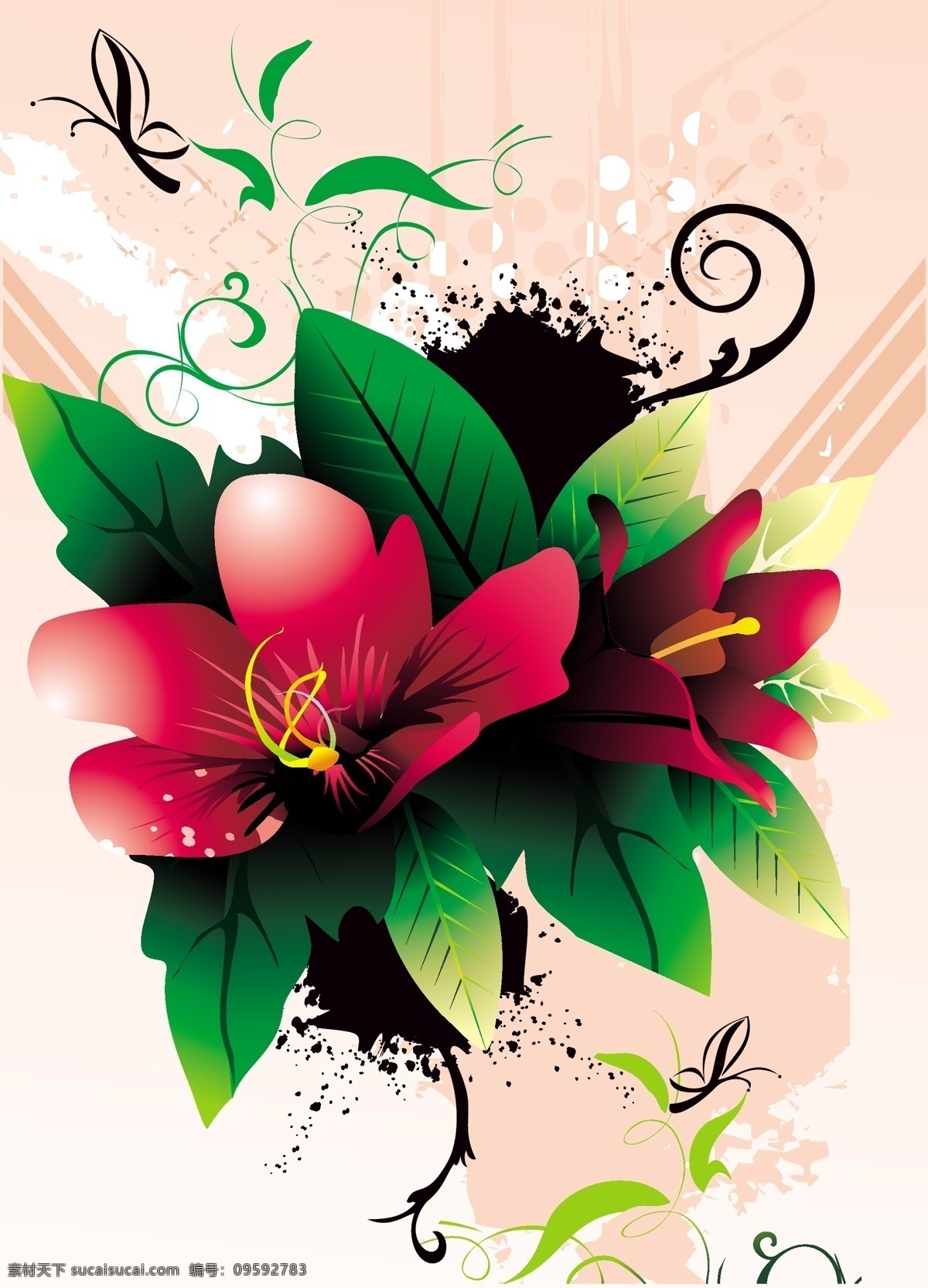 精致 细 美 花朵 矢量 eps格式 底纹背景 花 花纹 矢量素材 矢量图 其他矢量图