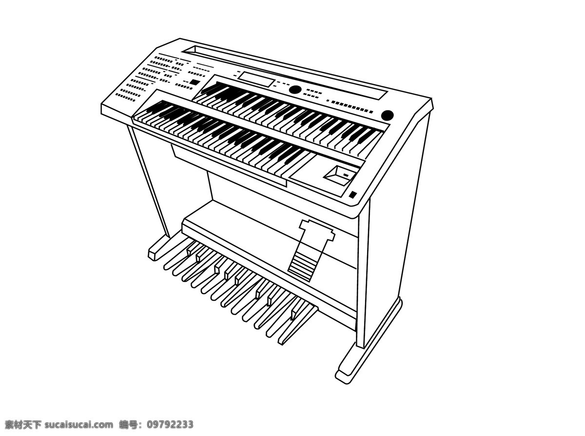 双排键电子琴 钢琴矢量图 双排键 钢琴线条 电子琴曲线 双排键线条 文化艺术 舞蹈音乐