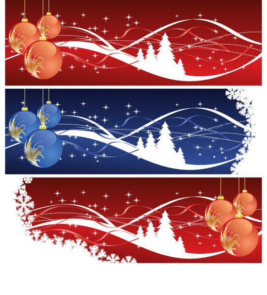 矢量 圣诞节 元素 横幅 banner 圣诞节横幅 圣诞条幅 节日素材