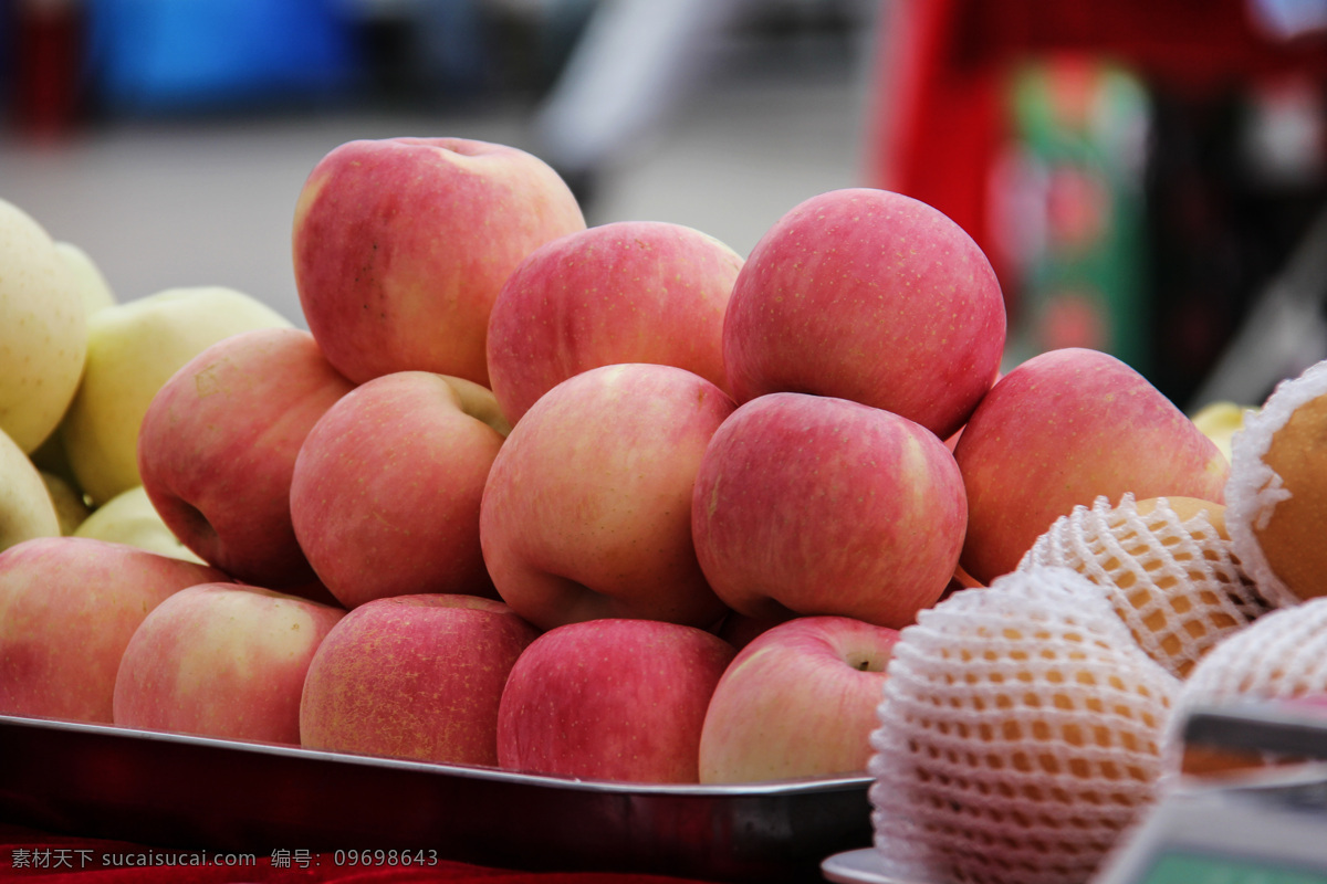 一堆苹果 苹果 红富士 红富士苹果 水果 红苹果 甜苹果 水果蔬菜 生物世界