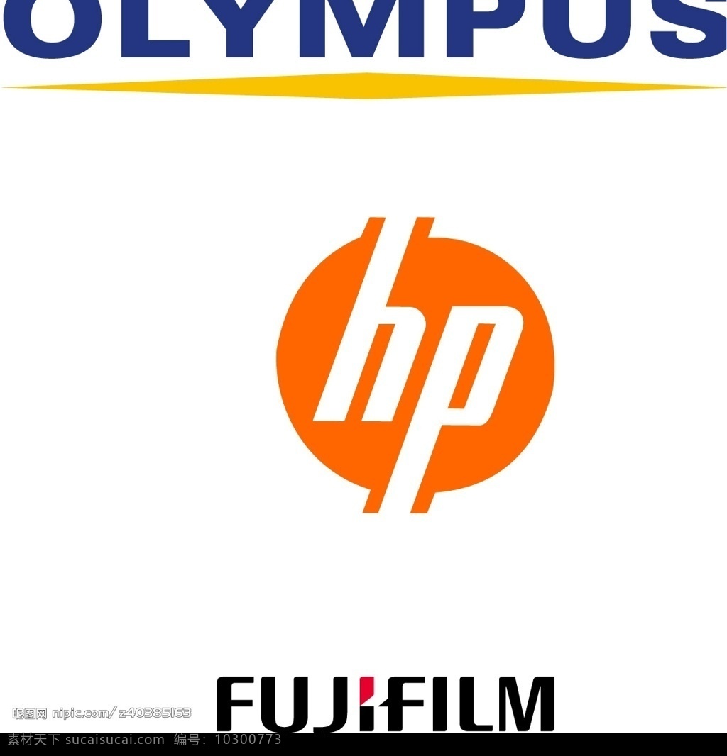 奥林巴斯 　 惠普 富士 logo 标识标志图标 企业 标志 矢量图库