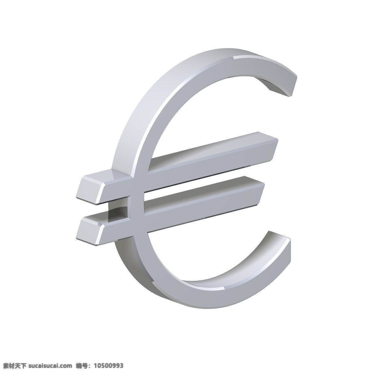 欧元 符号 银白色 隔离 商务金融