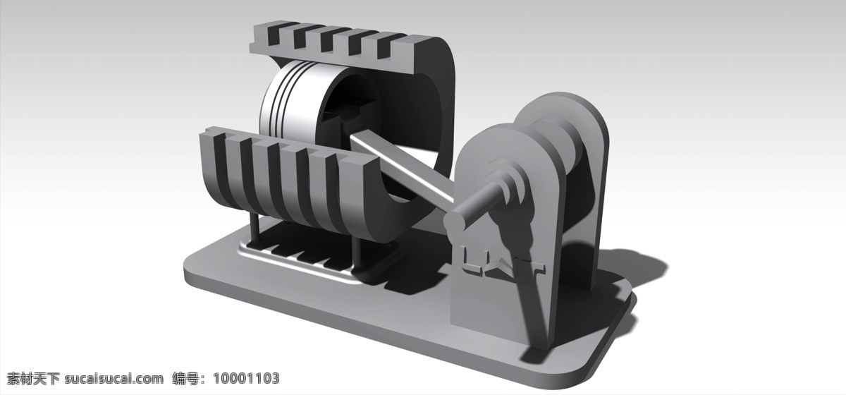 发动机 活塞 三维 印刷 3d模型素材 其他3d模型