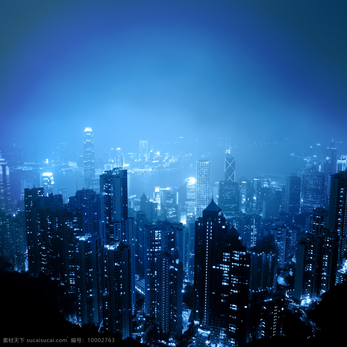 香港 夜景 鸟瞰 香港夜景 城市夜景 美丽城市风景 繁华都市 高楼大厦 城市风光 环境家居
