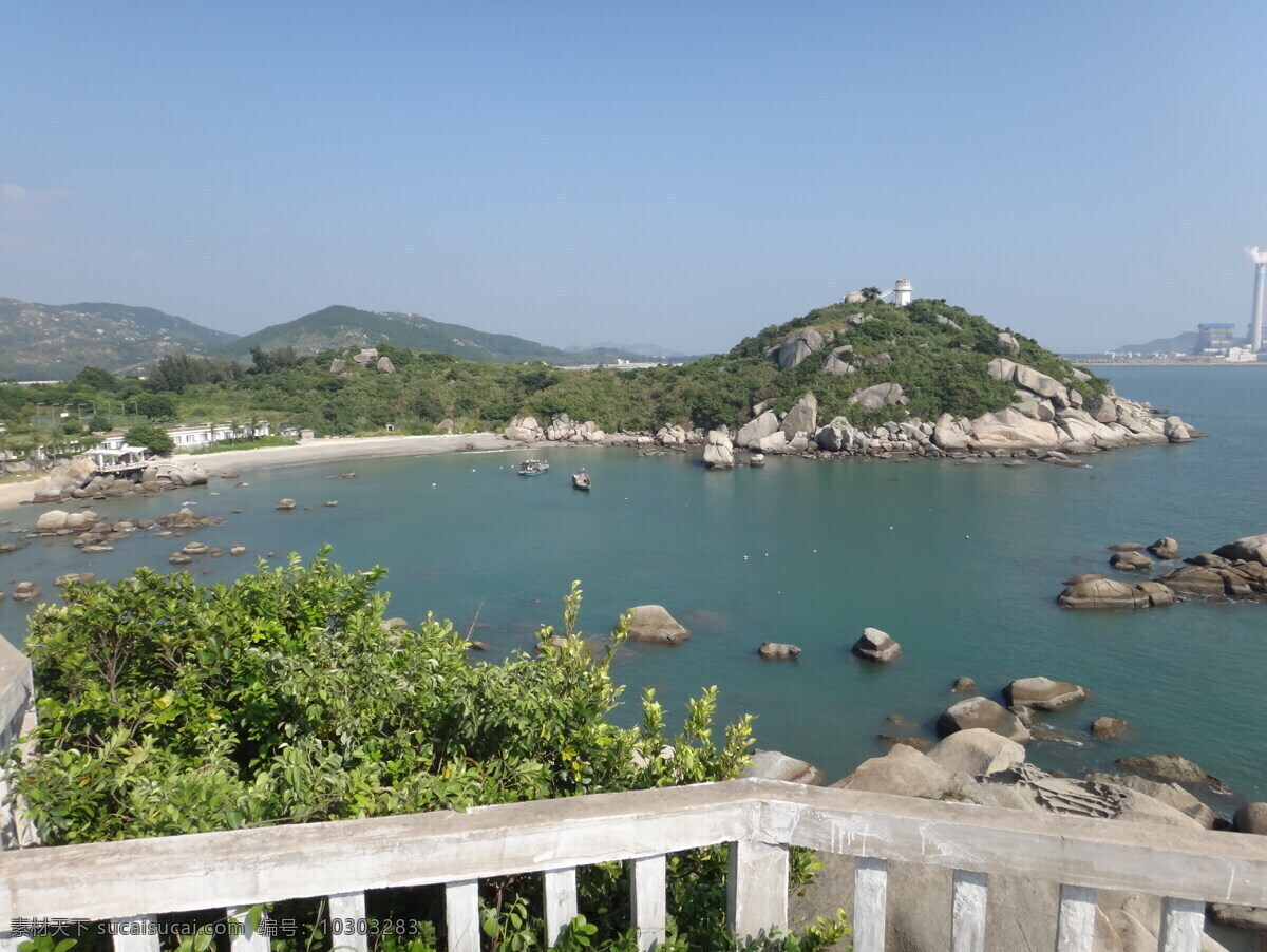 海景 大海 景 蓝天 旅游摄影 自然风景 三角洲岛 海中岛 瞭望塔 风景 生活 旅游餐饮