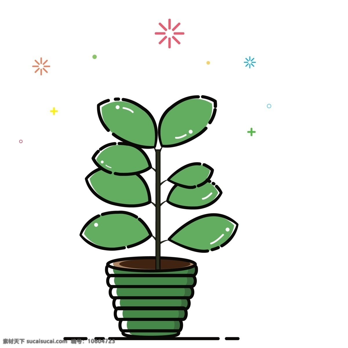 手绘 卡通 植物 免 抠 图 绿色植物 绿色叶子 绿色盆栽 生态植物 居家盆栽 清新空气 手绘卡通植物 免抠图