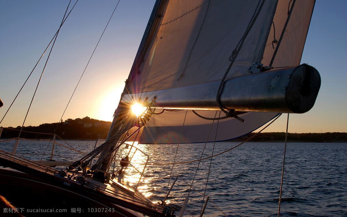 帆船免费下载 帆船 风景 日出 出航 生活 旅游餐饮