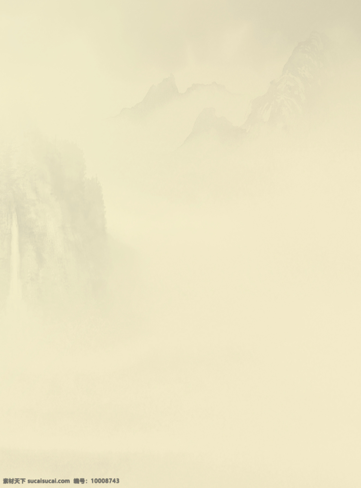 中国 风 背景 图 褐色 浅色 山川 中国风 背景图片