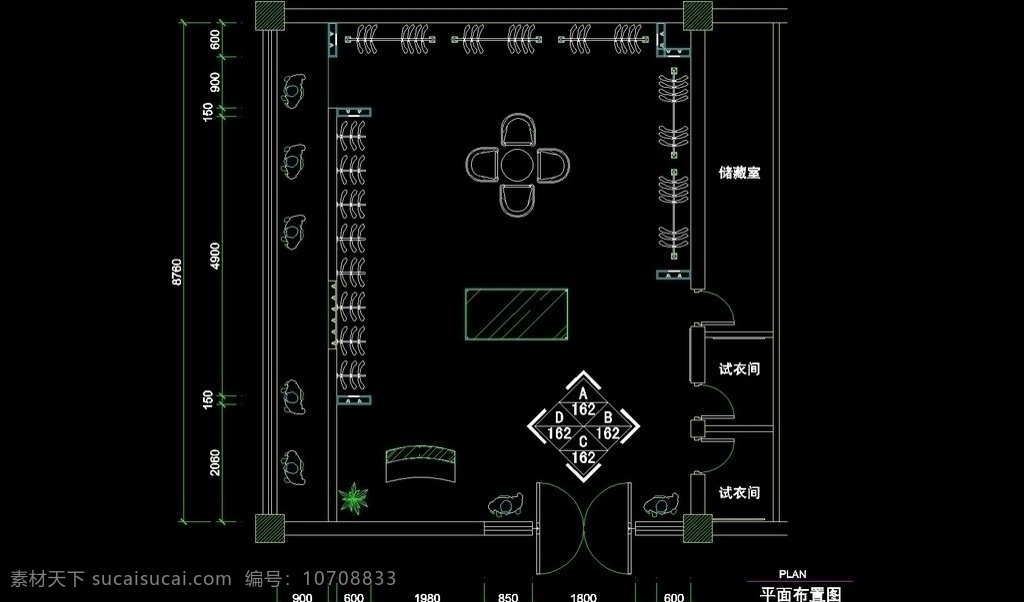 服装类 cad 设计素材 图纸 平面图 装修 装饰 施工图 室内设计 服装柜 衣柜 衣物 服装店 更衣室 服装道具 橱窗 环境设计 源文件 dwg