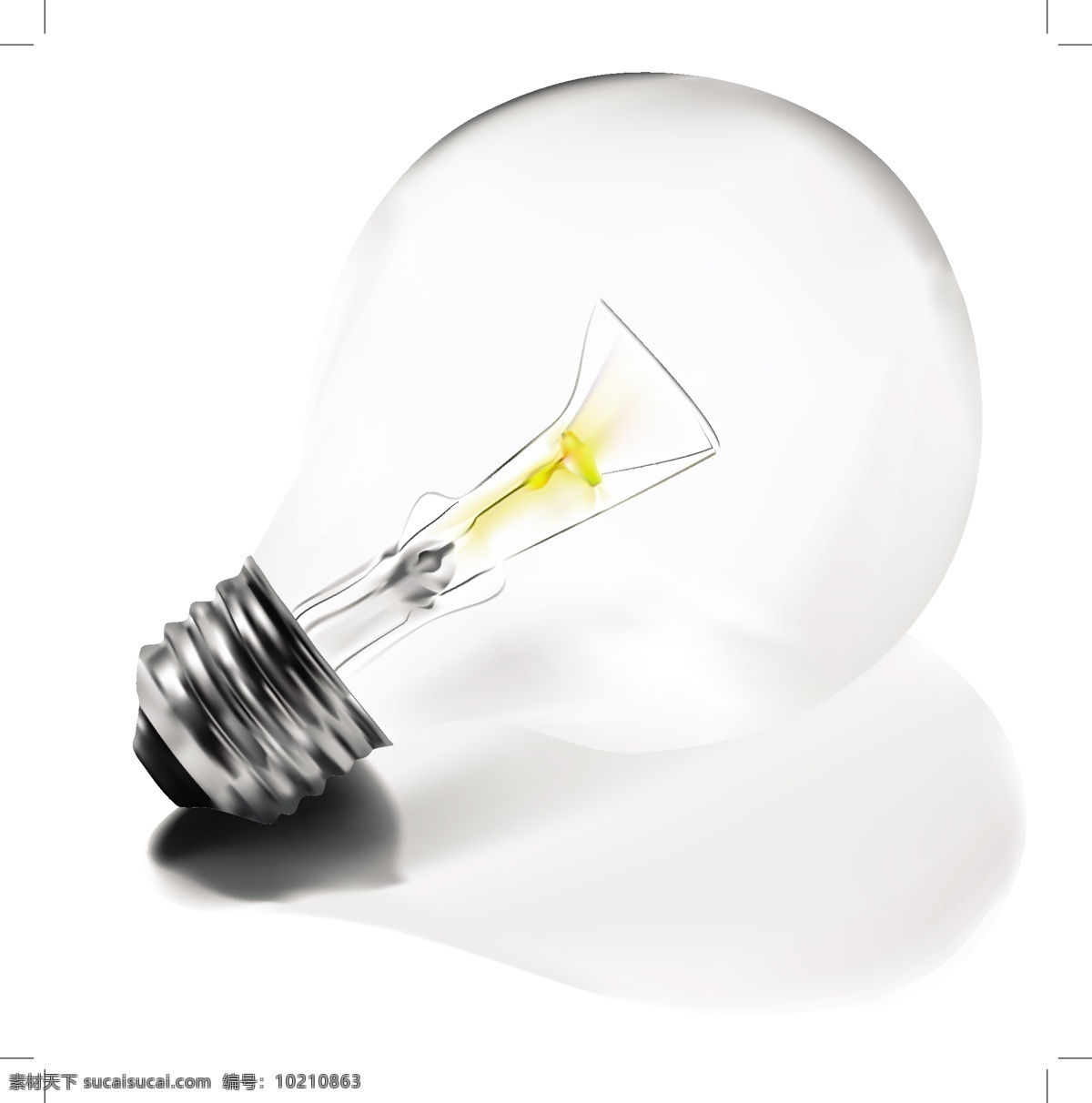 灯泡矢量素材 灯泡 向量 其他材料 白色