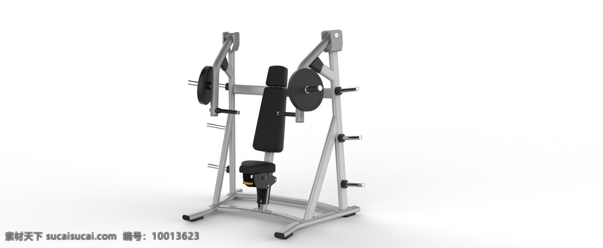 健身器材 推 胸 训练器 胸肌 训练 3d 模型 stp 推胸