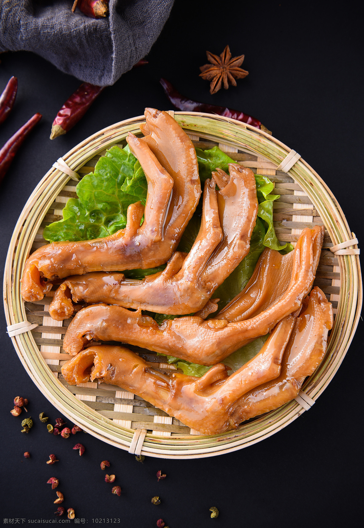 卤鸭脚 美食 传统美食 餐饮美食 高清菜谱用图