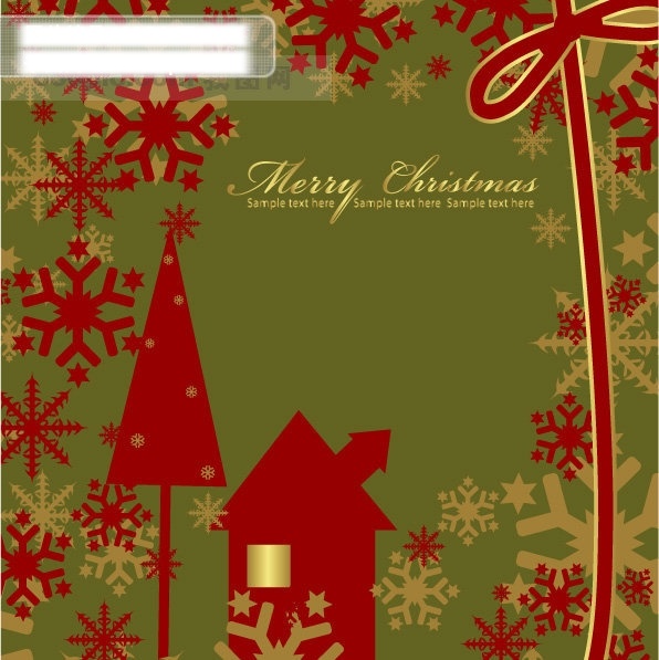 eps格式 merrychristmas 背景 动感线条 房子 红色 矢量圣诞节 矢量素材 丝带 雪花 圣诞节 矢量 挂球 节日素材