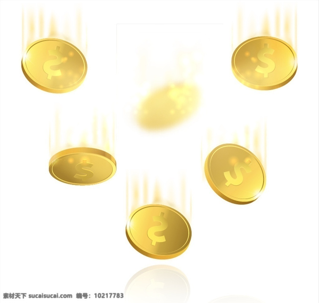 飘落 金币 雨 矢量 金币雨 黄金 美金 漂浮的金币 钱币 投资理财 财富 金融货币 商务金融
