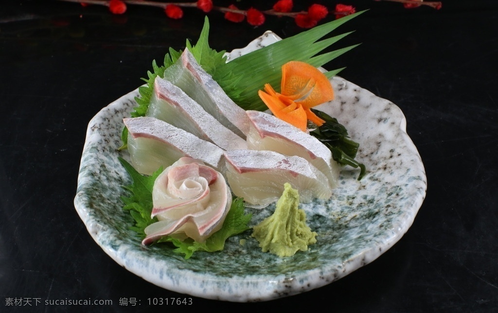 章红鱼 刺身 日本料理 日本美食 章红鱼刺身 餐饮美食