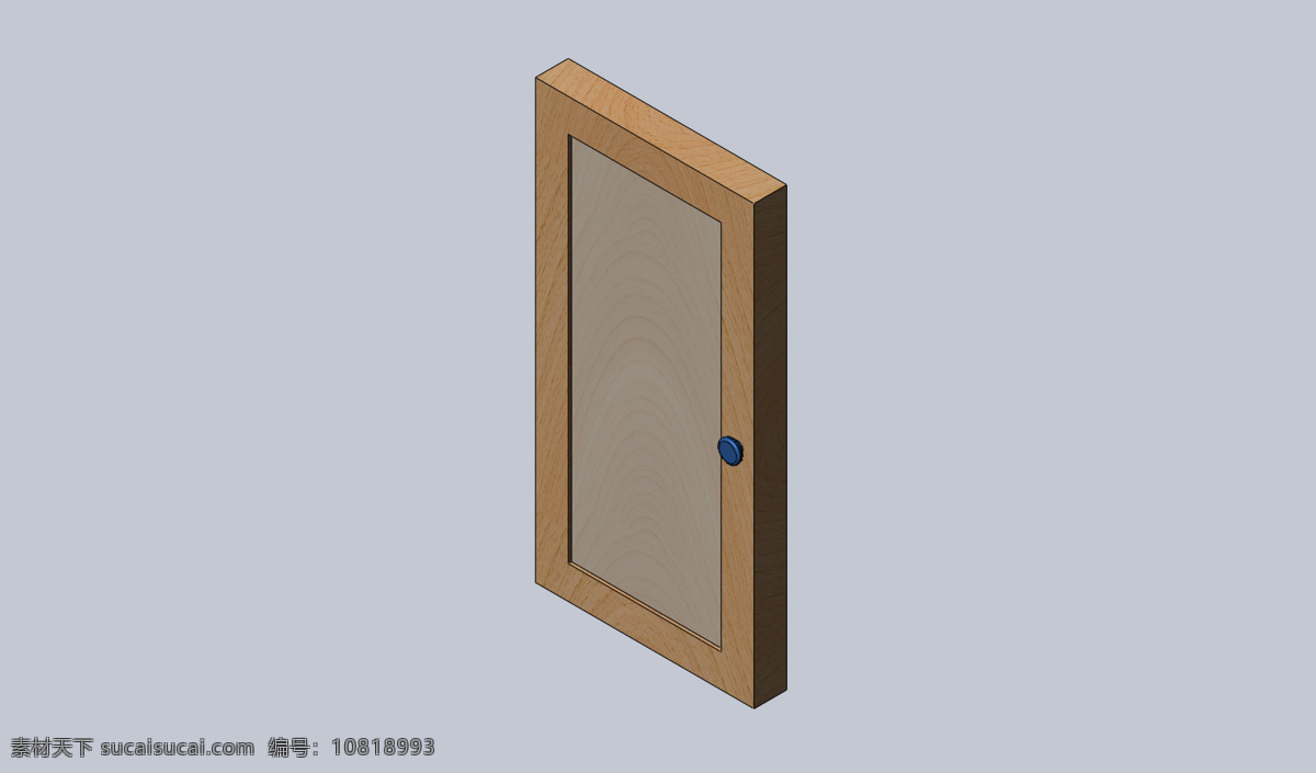 经典的门 家具 家居 室内设计 sldprt 蓝色