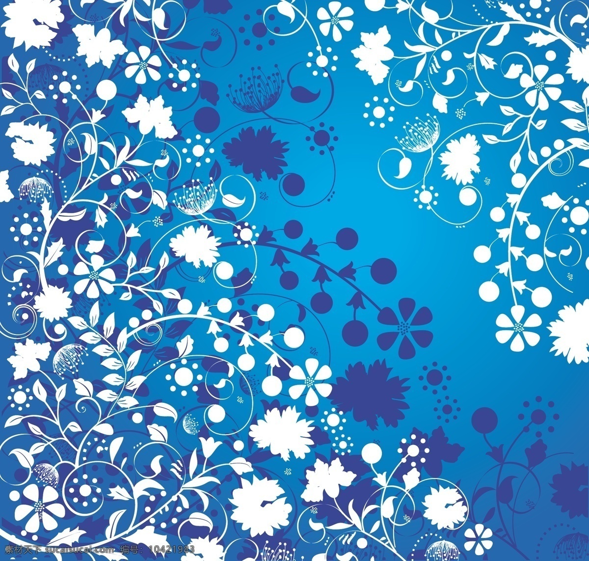 底纹 背景 蓝色背景 矢量花纹 叠加有序 矢量图 花纹花边
