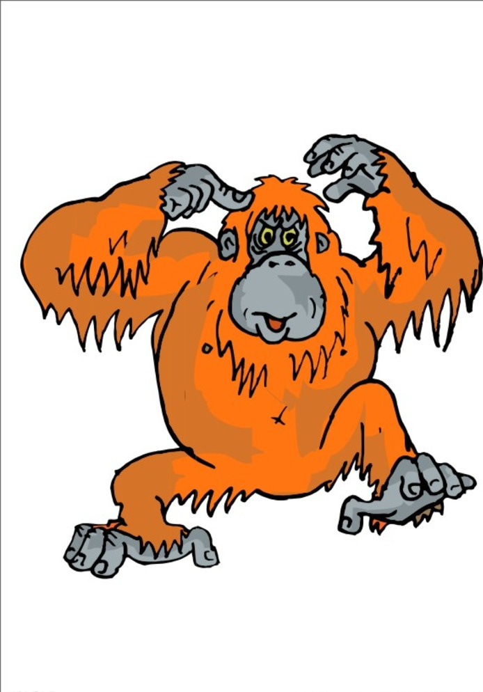 卡通猩猩 monkey 猴子 猴头 猴 卡通猴子 卡通 矢量猴子 猴哥 小猴 大师兄 动物 狒狒 猩猩 猕猴 猴子素材 狒狒素材 猩猩素材 大圣 悟空 猿人 猿猴 动漫动画 动漫人物 白色
