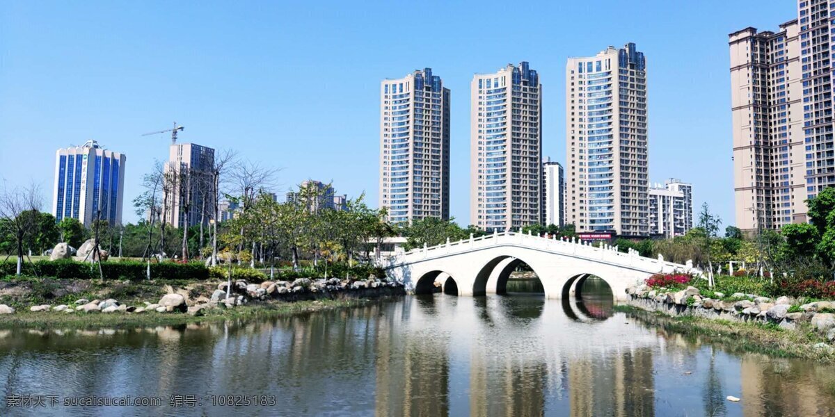 城市地产 城市 建筑 河边 桥 风景 建筑园林 建筑摄影