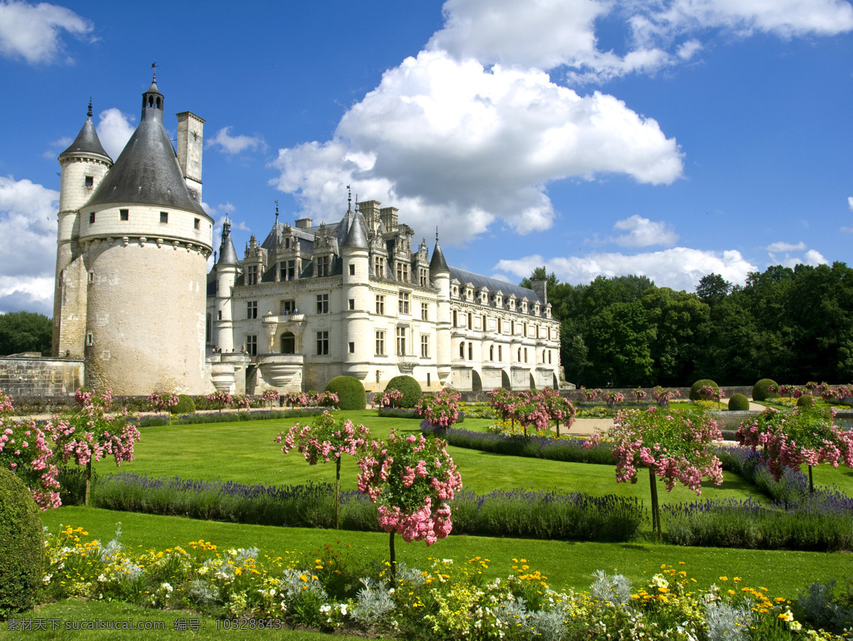欧式城堡 蓝天绿草 自然景观 自然风景 欧式建筑 美丽风景 自然风光 旅游摄影