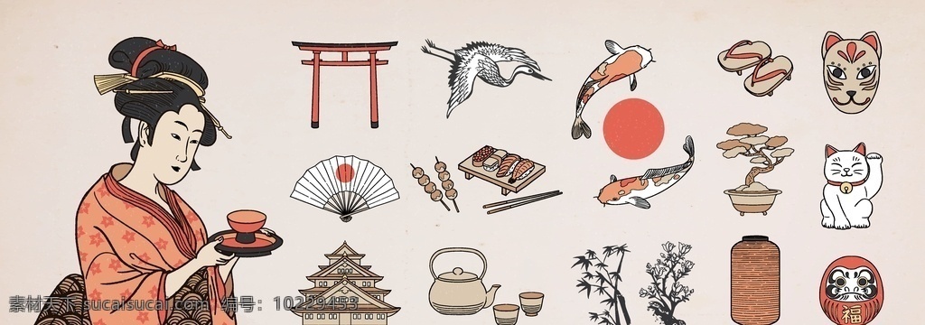 日本 文化 矢量 素材图片 日本文化矢量 日本文化素材 日本文化 日式矢量素材 日式矢量 日式素材 日式 日本传统文化 共享设计矢量 文化艺术 传统文化