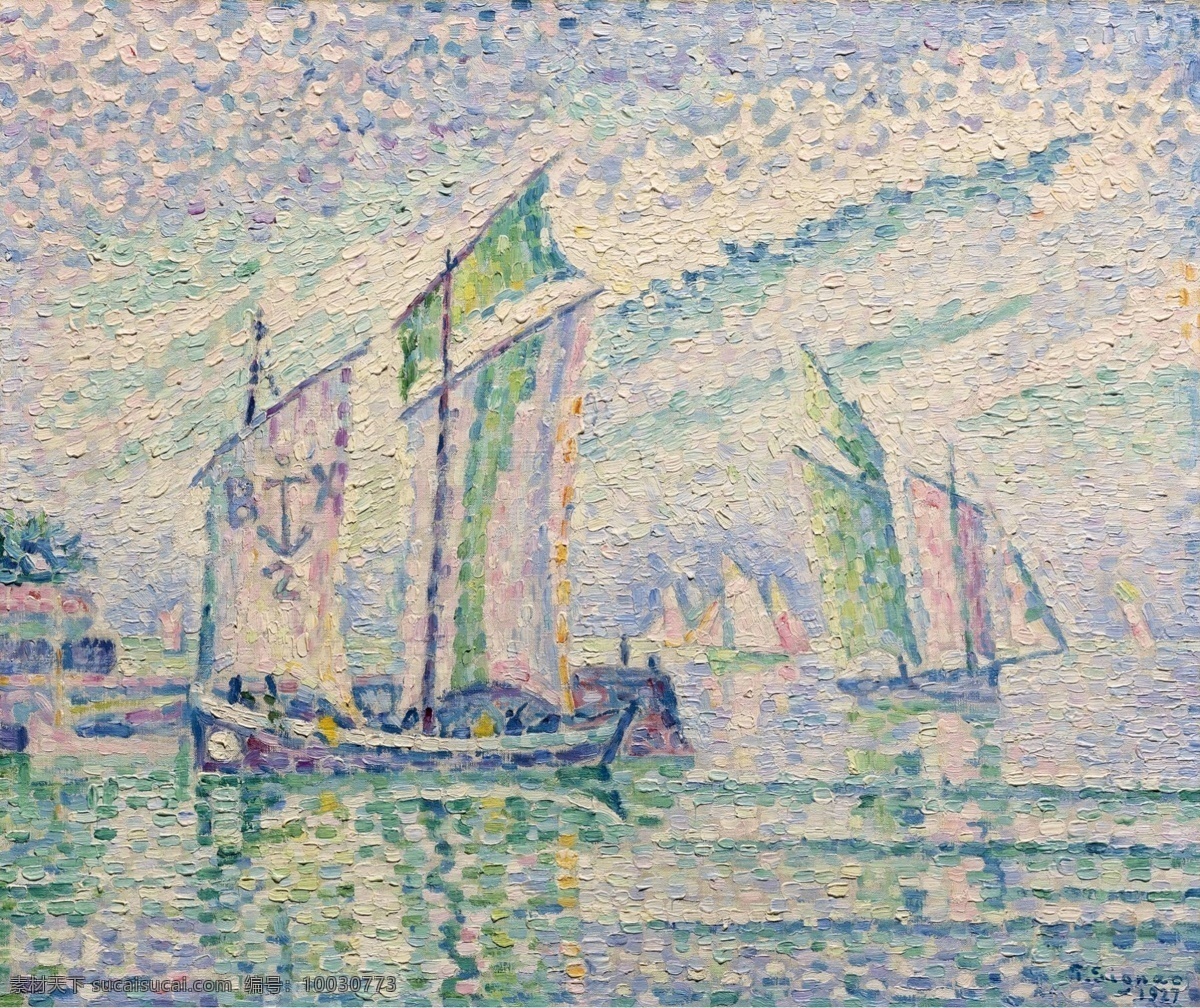 1927 大师 画家 风景画 静物 油画 建筑 装饰画 roshelle la of channel the signac paul 人物 高清 西方 国外 现代 家居装饰素材