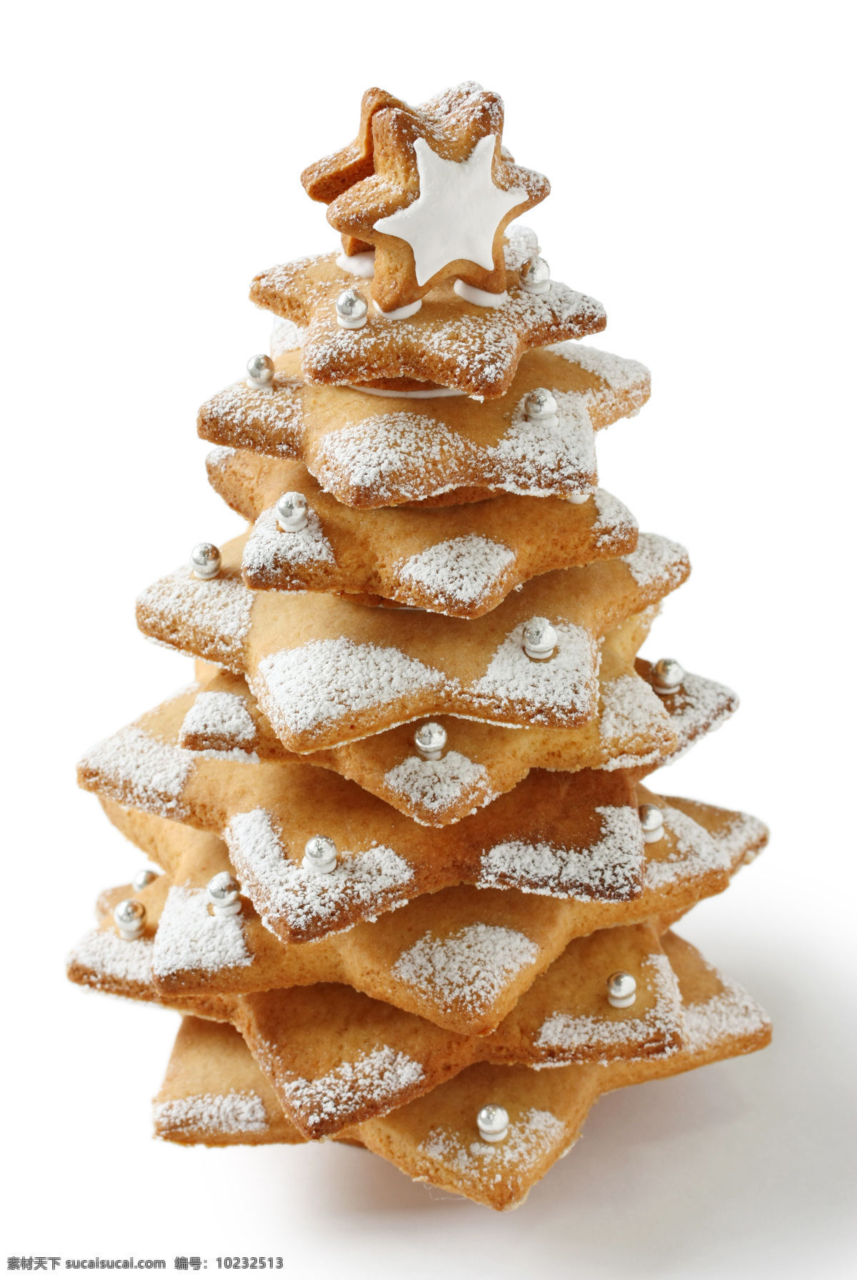 圣诞饼干 圣诞 食物 高清 点心 甜品 饼干 圣诞树 圣诞食物 餐饮美食 西餐美食 外国美食 白色