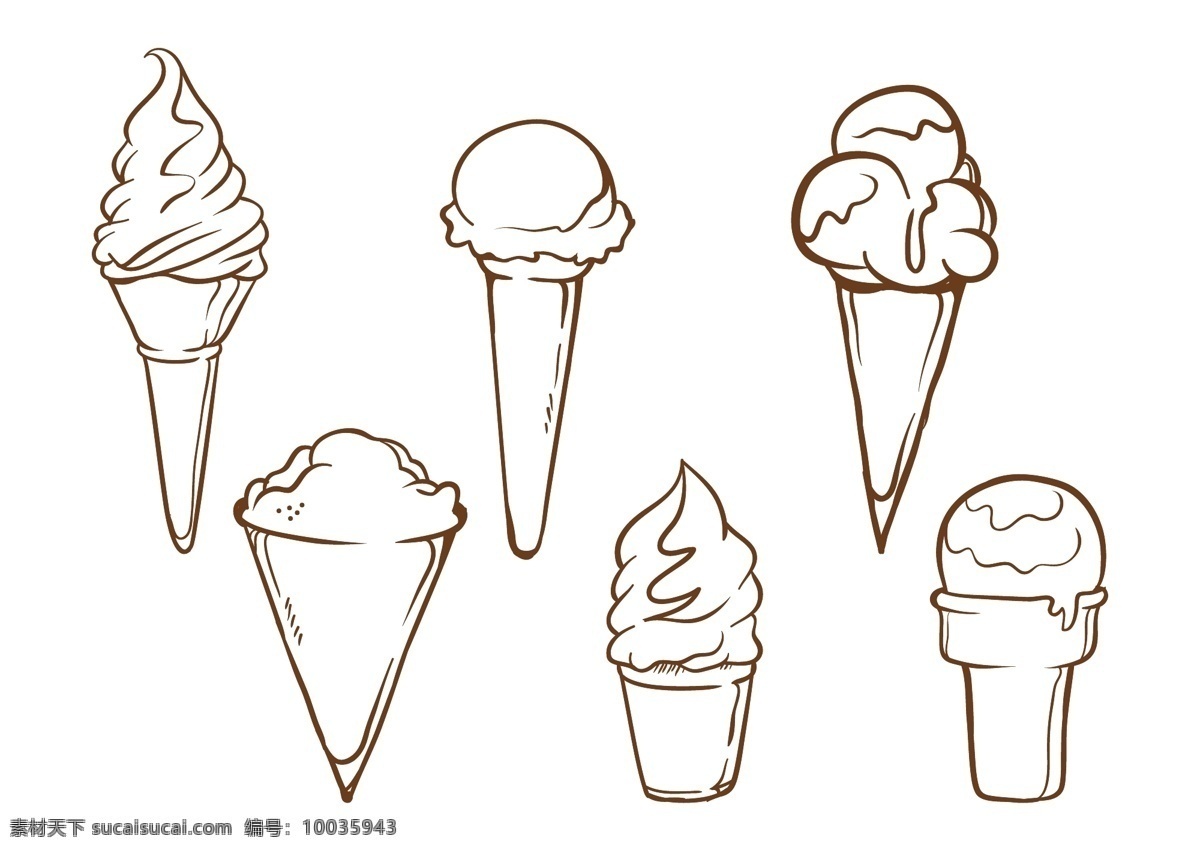 手绘 冰淇凌 插画 雪糕 冰棒 手绘雪糕 矢量素材 手绘食物 食物 美食 矢量雪糕 雪糕图标 手绘冰淇凌