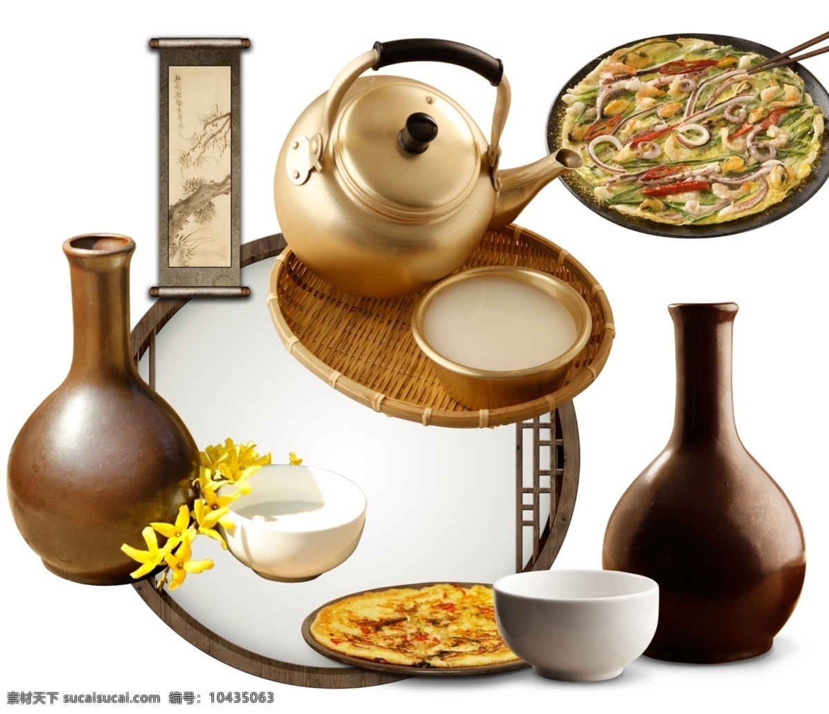 茶文化素材 美食 茶文化 茶道 茶具 茶饮 茶碗 古典 茶壶 白色