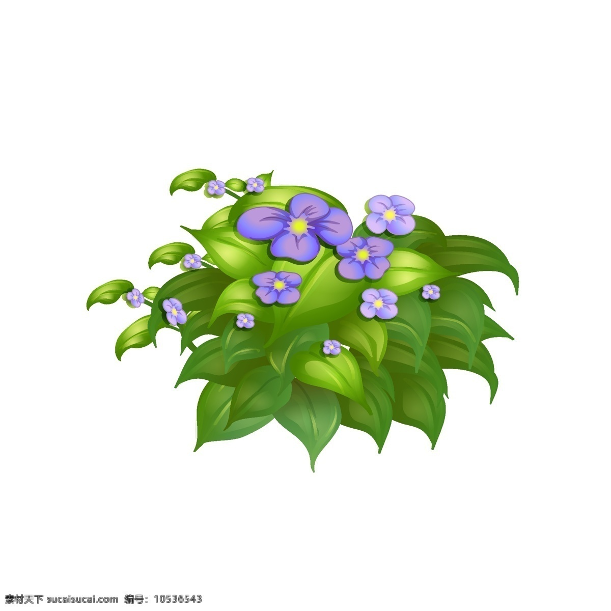 植物 花朵 矢量 卡通 元素