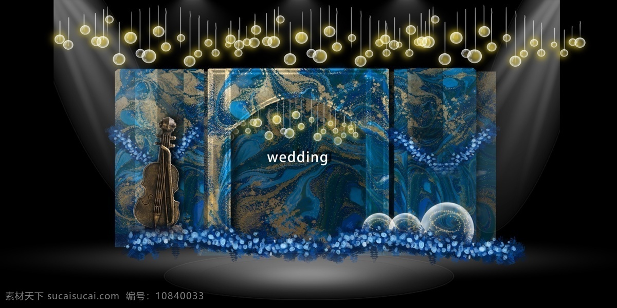 英伦 复古 婚礼 效果图 蓝色 法国 花朵 英伦风 婚礼效果图 星星灯