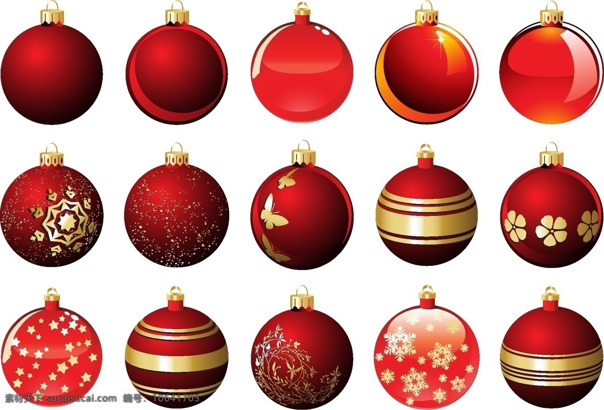 圣诞 水晶 挂 球 吊球 矢量素材 水晶球 图标 雪花 挂球 节日素材 其他节日