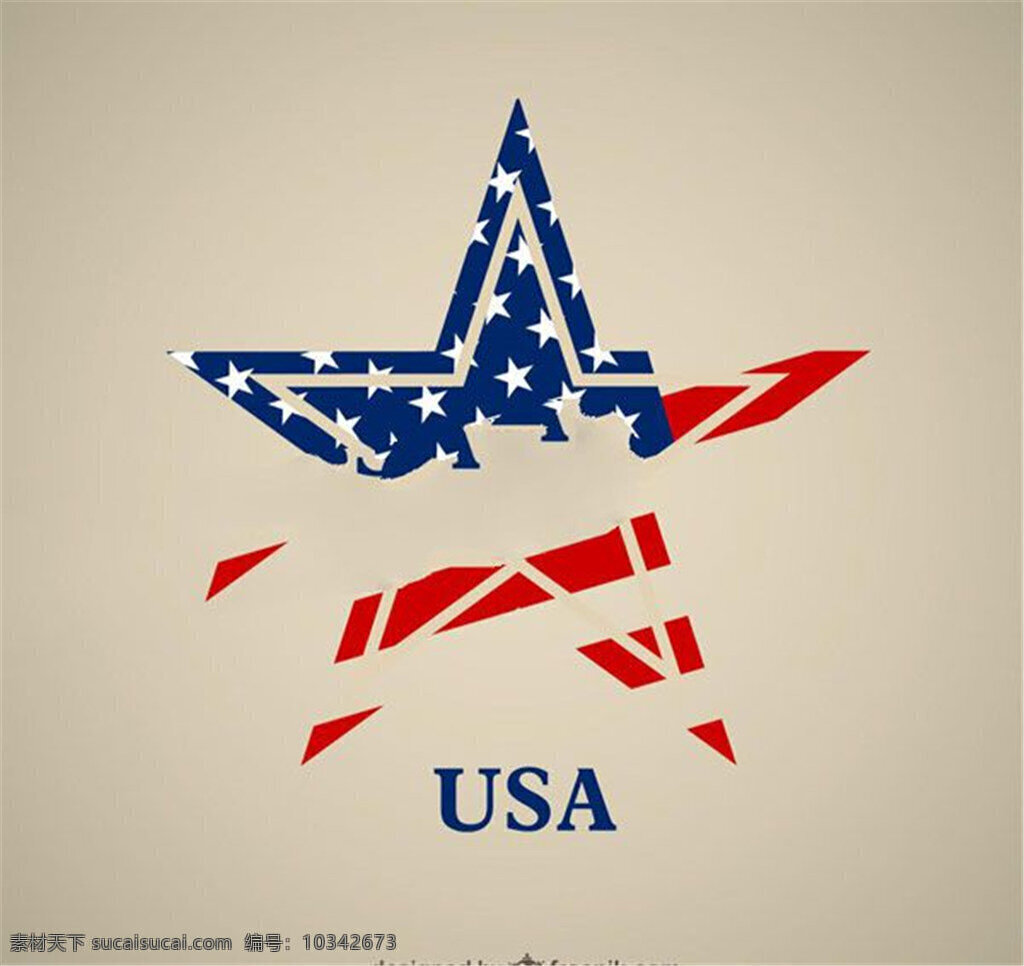 美国 国旗 底纹 五角星 美国国旗 usa 矢量 黄色