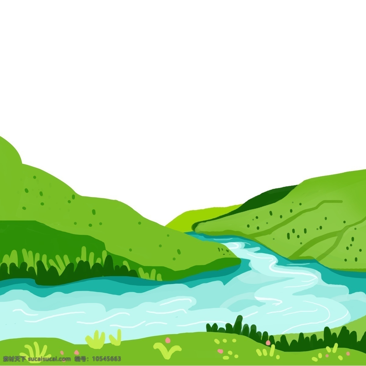 远郊 绿色 外出 游玩 绿色郊外 绿色环境 健康远足旅游 游山玩水 蓝色河流 青山绿水 清澈见底 绿树 青草 psd源文件