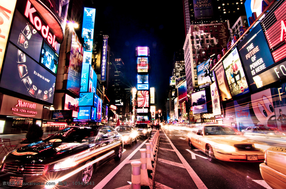 纽约时代广场夜景素材图片下载-素材编号10945343-素材天下图库