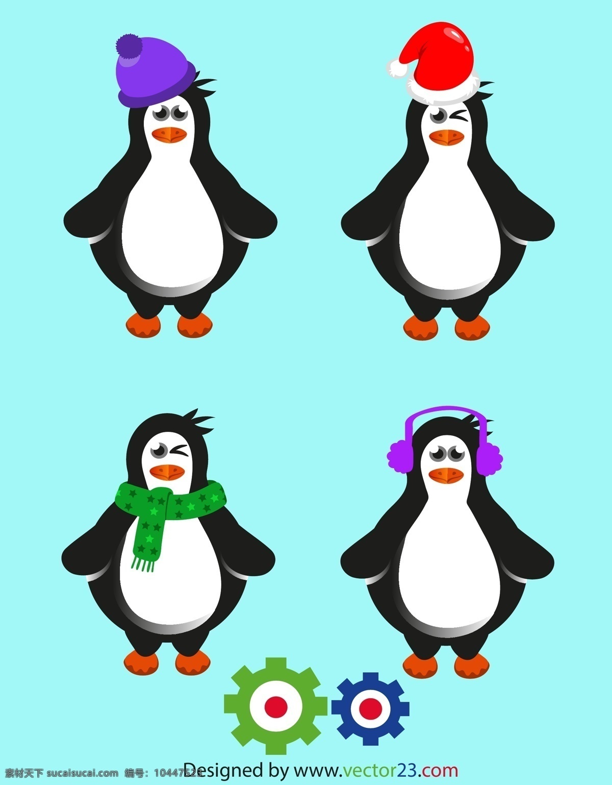 卡通企鹅素材 卡通企鹅 企鹅 动物