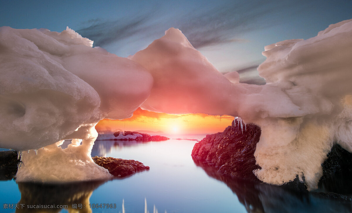 唯美 冰川 风景图片 南极 海洋 海上 海面 冰山