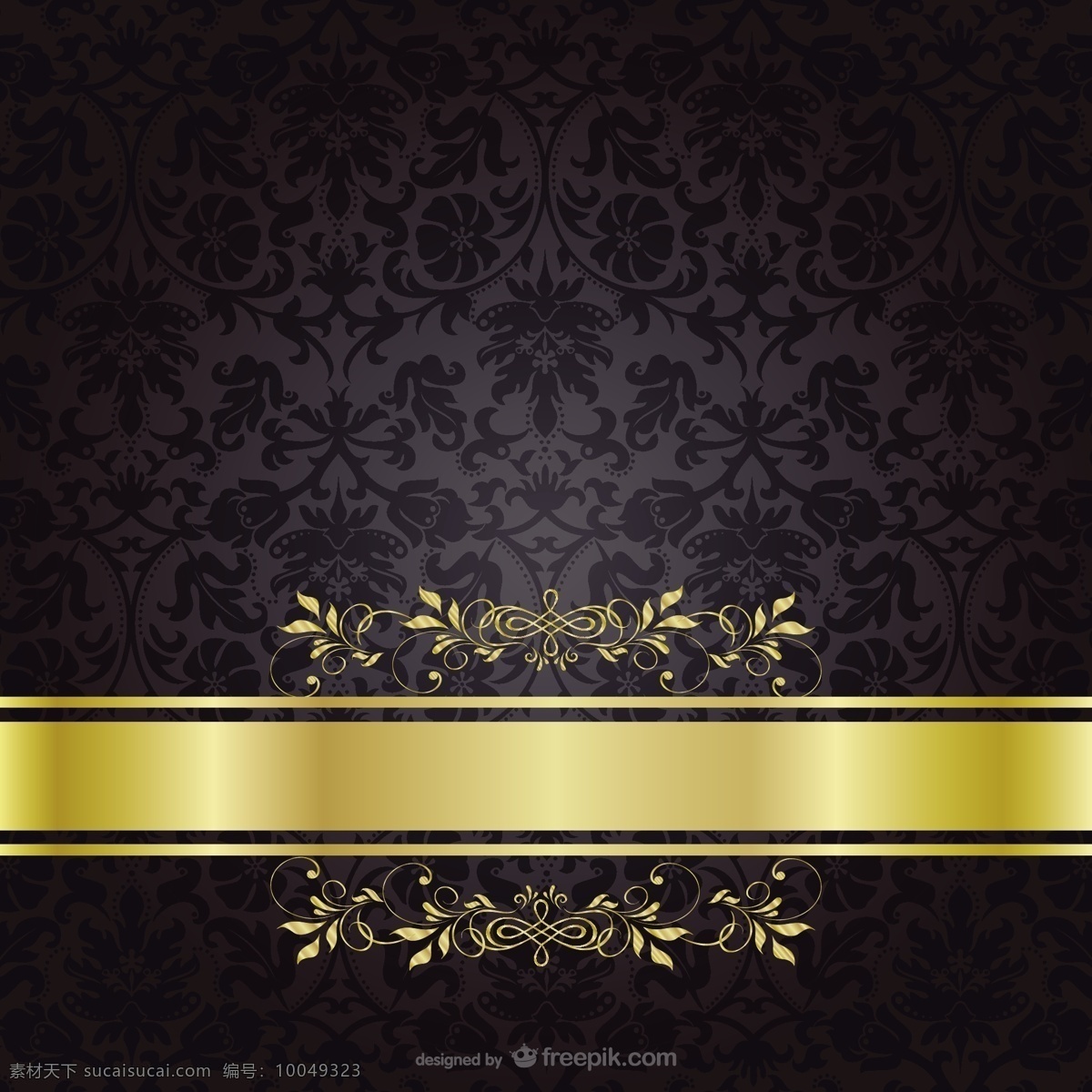 暗金色模板 背景 花卉 邀请 卡片 金 模板 花卉背景 壁纸 布局 黑色背景 奢侈品 黑色 金色 光泽 装饰