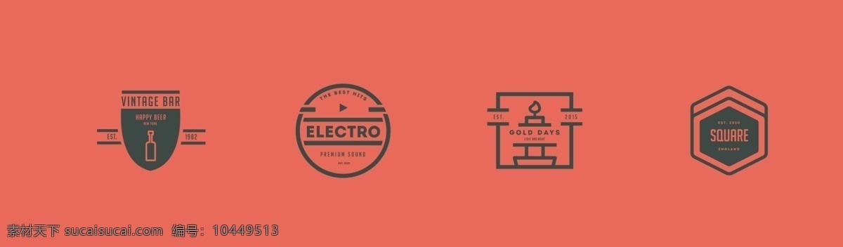 复古 logo logo素材 复古logo 标志 标志设计 矢量素材 创意标志 图标 图标设计 企业标志 品牌标志 标志图标 高档标志 公司标志