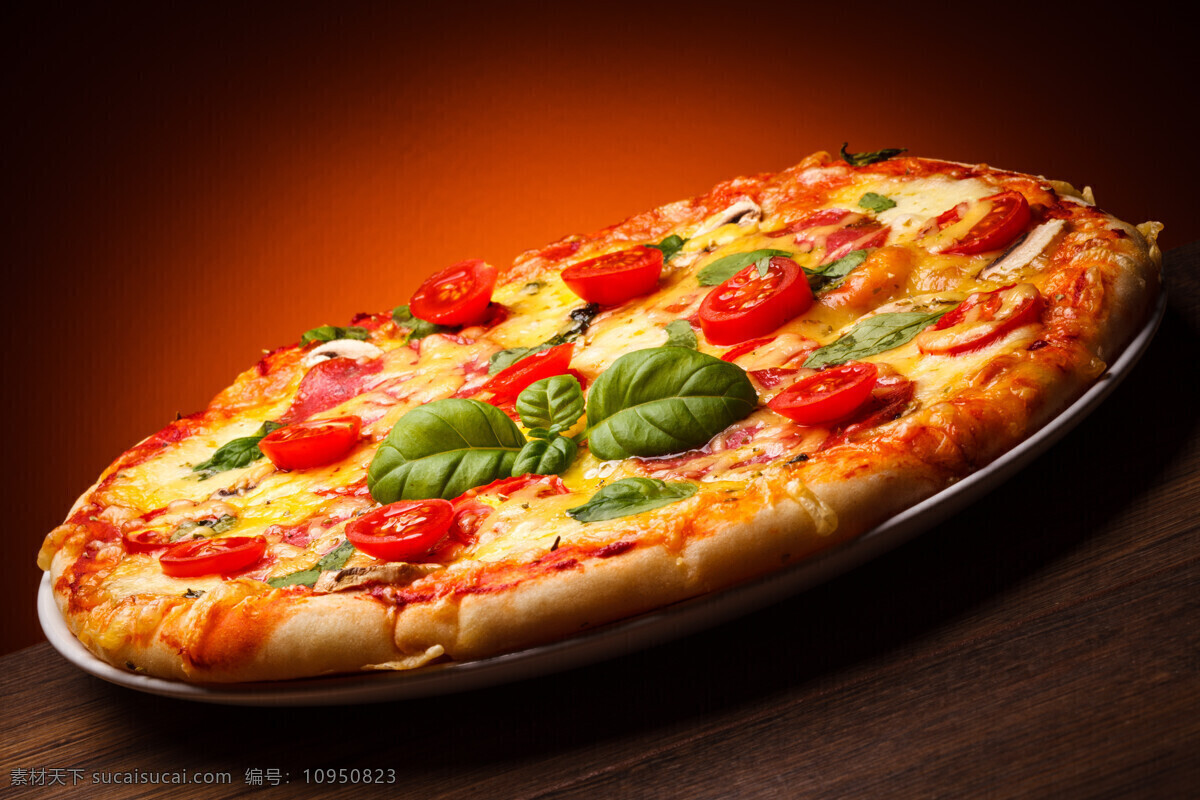 披萨 美味 番茄披萨 意大利披萨 国外美食 外国美食 餐饮美食