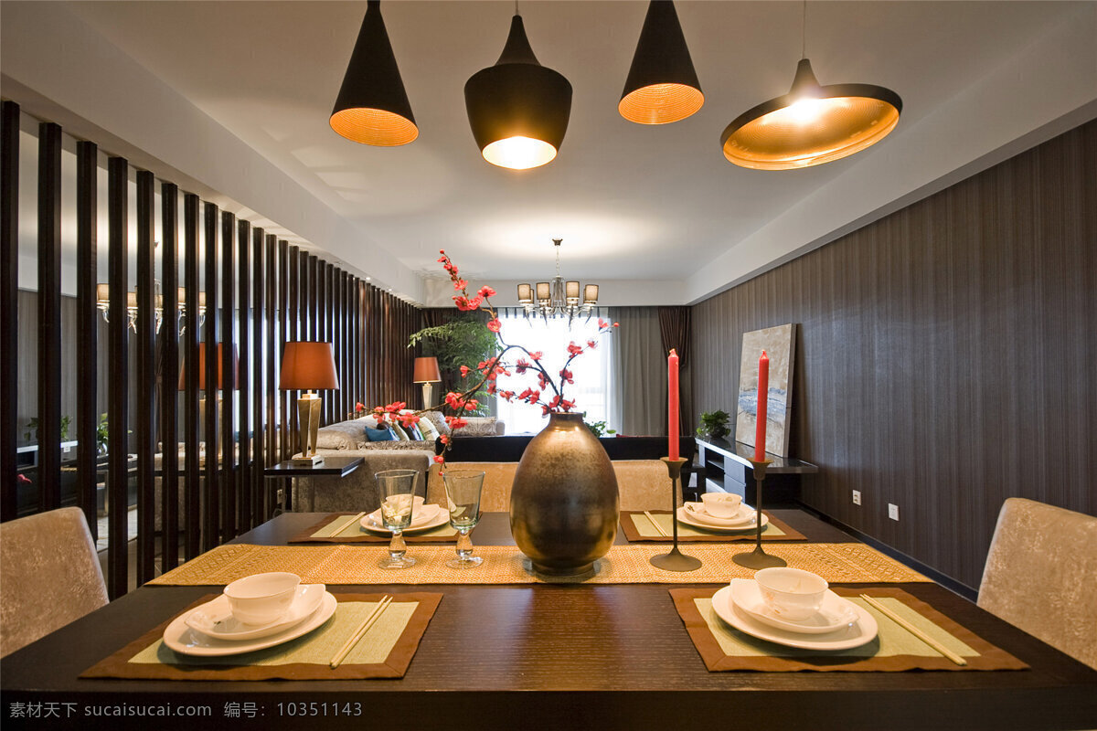 中式 餐厅 桌子 效果图 家装 家具 软装效果图 室内设计 展示效果 房间设计