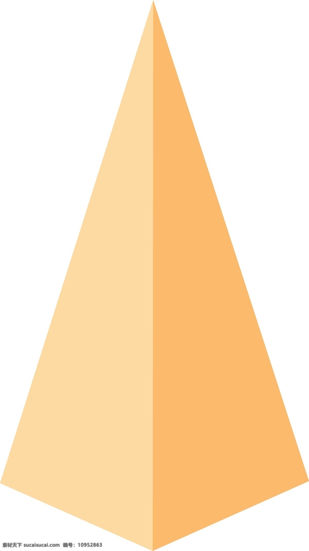 黄色 小山 三角形 黄色小山 立体三角形