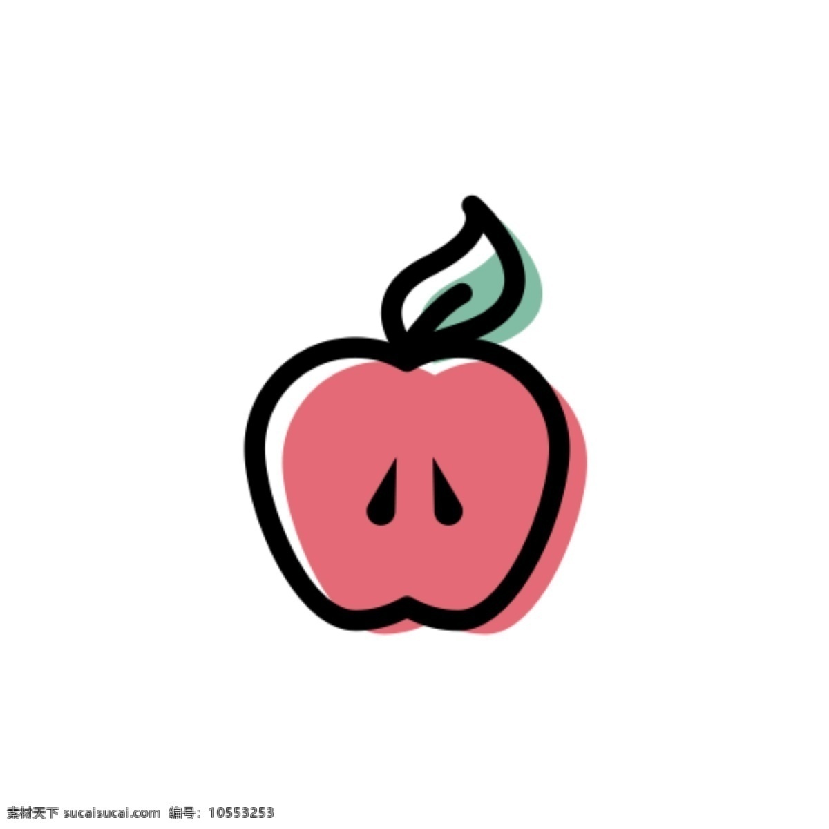 苹果 免 扣 苹果icon 苹果简笔画 红色水果 低热量食物