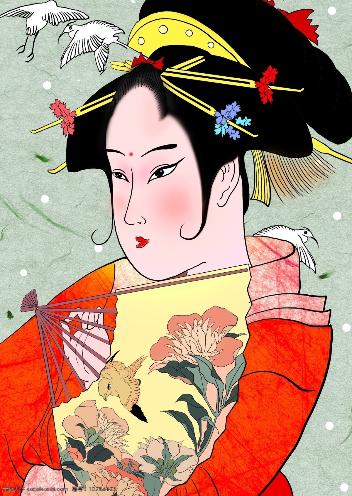 日本 传统 浮世绘 绘画 艺术字 装饰画 精美 仙鹤 美女 手绘 装饰 复古 图案 风景 海浪 山脉 富士山 纹身图案 花鸟 文化艺术 绘画书法