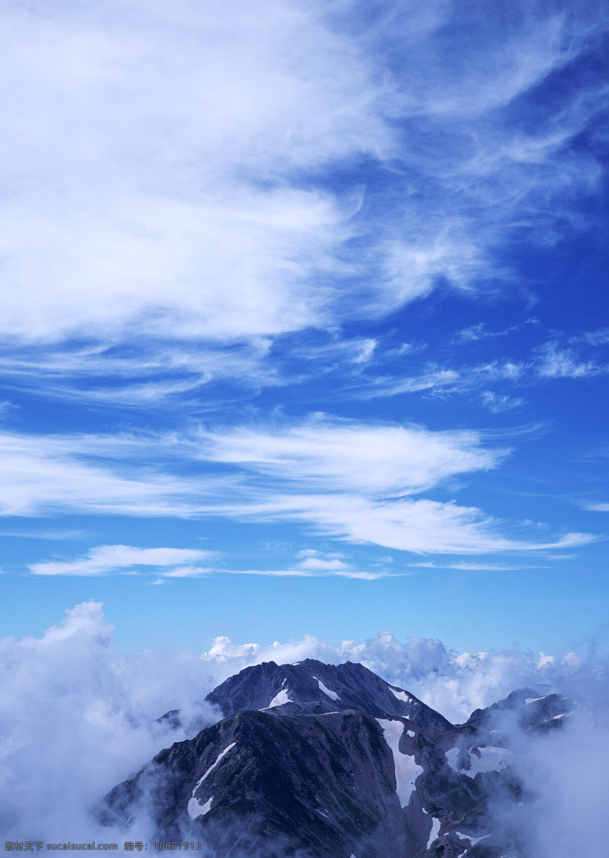 蓝天白云雪山 蓝天 白云 自然景观 自然风景 蓝天风景 摄影图库