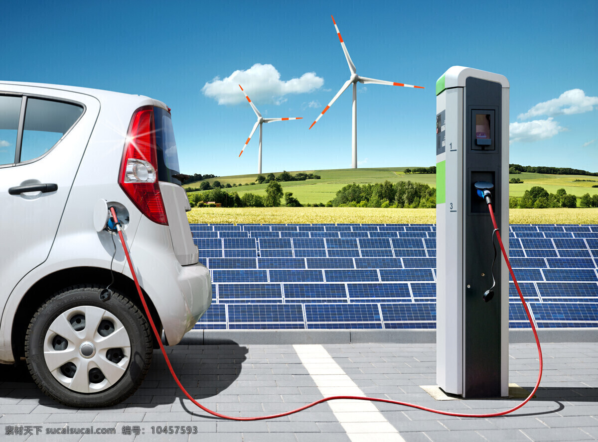 光伏 太阳能 自助 汽车 加油 自助汽车加油 风能 新能源 现代科技 交通工具